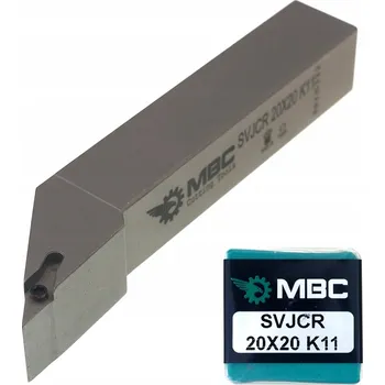 Pracovní nůž Nůž soustružnický SVJCR 2020 K11, destička VCMT 1103 MBC