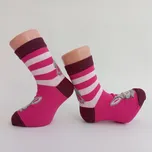 TREPON Dívčí ponožky se zajíčky, malinové Velikost: 16-18cm /24-27/