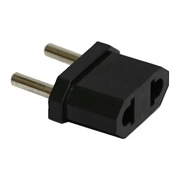 Síťový adaptér USA-Evropa Eurolook černý