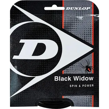 Struna na výplet tenisové rakety Tenisový výplet Dunlop Black Widow 1.31mm 12.2m