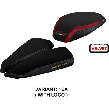 Moto sedlo TPZ Italia potah sedla MV Agusta Brutale 1000 RR (20-24) Adai velvet model potah sedla: s logem 1BX (bordeaux)