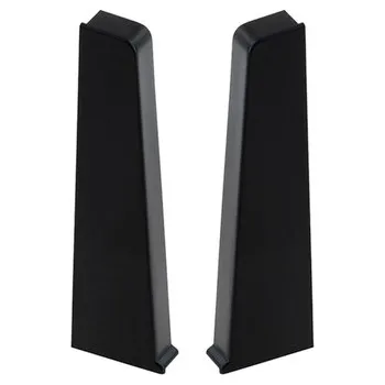 Podlahová lišta Levá koncovka, pravá koncovka Cezar PVC 10 x 70, délka 1 cm, černá