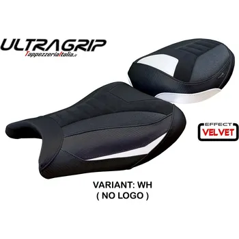 Moto sedlo TPZ Italia potah sedla Suzuki GSX R 1300 Hayabusa (08-20) Japan Velvet Ultragrip model potah sedla: bez loga WH (white)