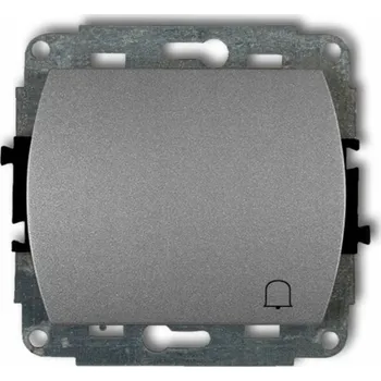 vypínač Jednopólový vypínač pod omítku Karlik, odstíny šedé 7WP-4