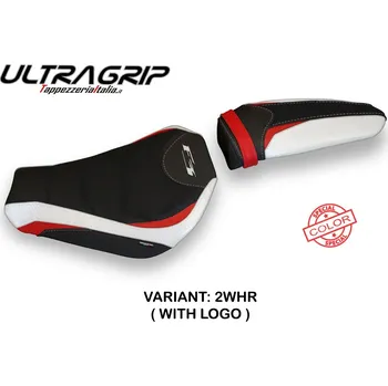 Moto sedlo TPZ Italia potah sedla MV Agusta F3 (12-24) Savar special color ultragrip model potah sedla: s logem 6RDG (red-grey)