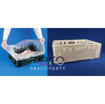 Pytle na odpadky Pytel LDPE 55+50x90 cm (30 µm) - transp.