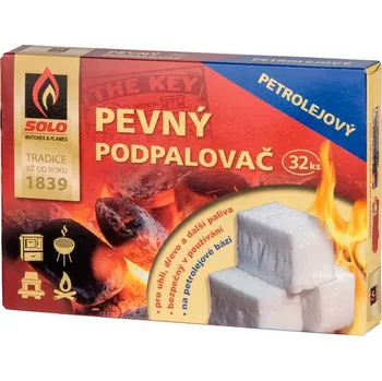 Podpalovač SOLO - podpalovač pevný petrolejový 32 ks