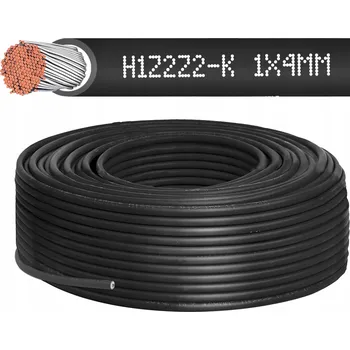 elektrický kabel KABEL H1Z2Z2-K MC4 ČERNÝ 4mm2