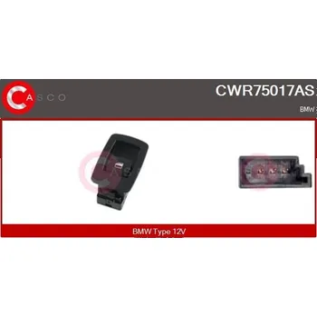 Spínač, zvedací zařízení oken CASCO CWR75017AS