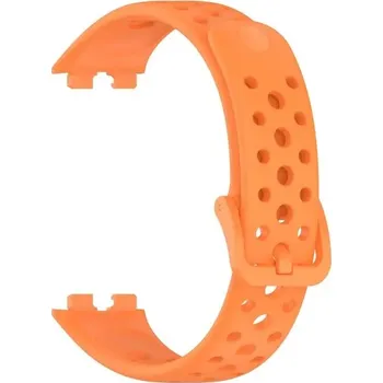 Příslušenství k chytrým hodinkám Silikonový sportovní řemínek pro Huawei Band 8 / Huawei Band 9 / Oranžový