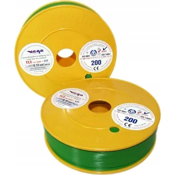 elektrický kabel Vodič LgY Zelený ohebný 1žilový 0,12 mm2 200 m