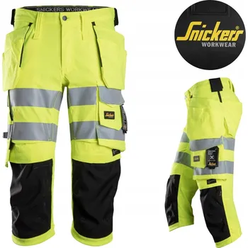 Pracovní oblečení Pirátské pracovní kraťasy Reflexní EN20471 Snickers 6138 Žluté Vel 46