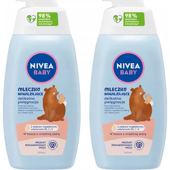 NIVEA BABY Jemné hydratační mléko pro děti a kojence 2 x 500 ml