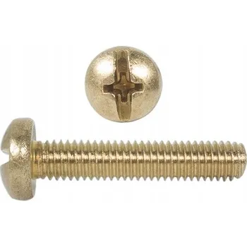 Šroub Šroub M3x10 s válcovou hlavou DIN 7985 mosazný 200ks