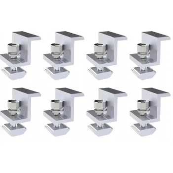 10x Středové úchyty pro montáž solárních panelů