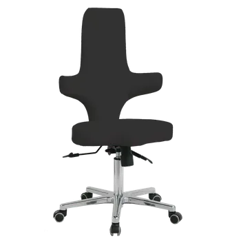 LZ 31 židle lékařská, kříž chrom, ekokůže, černá