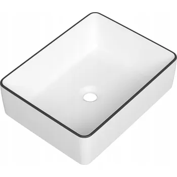 Umyvadlo Umyvadlo na desku obdélníkové Gamma bílé