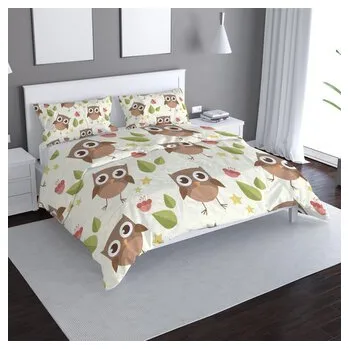 Povlečení Povlečení Sovičky: 140x220 / 90x70 (cs, Sablio)