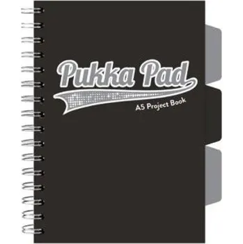 Set školních potřeb Project Book Black A5/100K kratka czarny (3szt) (pl, 2000, PUKKA)