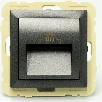 Elektrická zásuvka EFAPEL LOGUS90 USB Zásuvka 2,4A GRAFIT 90384KWIS