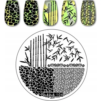 Přípravek na nehty Šablona / Destička na nehty pro zdobení nehtů