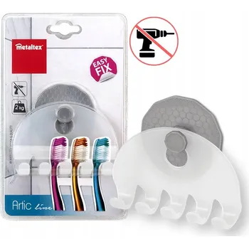 Držák na kartáček Značkový praktický držák na zubní kartáčky BEZ VRTÁNÍ, 3M Swiss