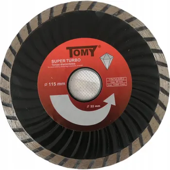 Řezný kotouč DIAMANTOVÝ KOTOUČ SUPER TURBO 115 MM TOMY