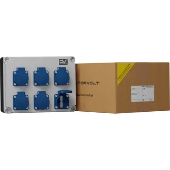 Rozvaděč Staveništní rozvaděč 6x230V Schuko Mennekes Doktorvolt DV-2978-D