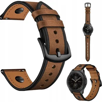 Řemínek na hodinky KOŽENÝ ŘEMÍNEK PRO GARMIN VIVOACTIVE 3 / 3 MUSIC VIVOMOVE HR STYLE LUXE 20MM