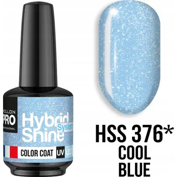 Přípravek na nehty 376. Cool Blue - Hybridní lak Hybrid Shine System - Color UV/LED - Moll