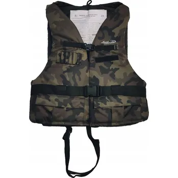 Pánská vesta RYBÁŘSKÁ ZÁCHRANNÁ VESTA KAPOK MASKÁČOVÝ L
