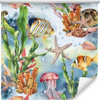 Fototapeta Tapeta do dětského pokoje Voda RYBY Korálový útes