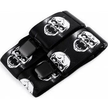 Kšandy Pánské kšandy široké Lebky