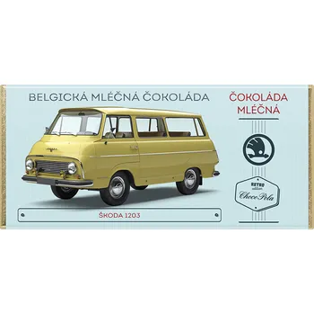 Cukrovinka CHOCO POLA - Škoda 1203 - mléčná čokoláda 100g