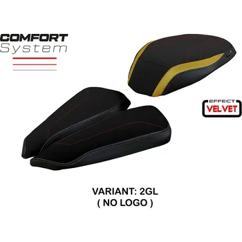 Moto sedlo TPZ Italia potah sedla MV Agusta Brutale 1000 RR (20-24) Adai velvet comfort model potah sedla: bez loga 2GL (gold)