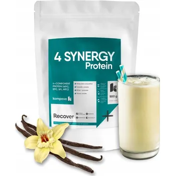 Protein VÍCESLOŽKOVÝ PROTEIN NA NOC 4 SYNERGY Protein Kompava vanilka 500g