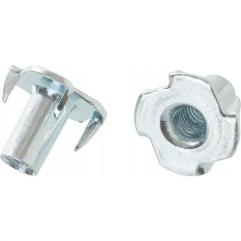 Vrták Vrážecí matice s hroty M6x15 do dřeva 50 Ks