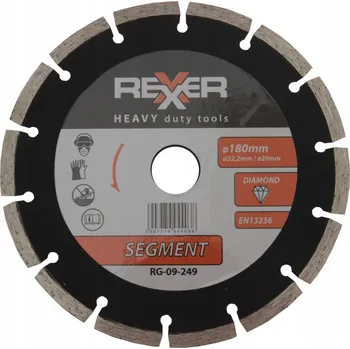 Řezný kotouč Diamantový kotouč Rexxer RG-09-249 180 mm segmentový