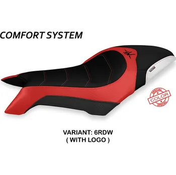 Moto sedlo TPZ Italia Potah sedla MV Agusta Dragster 800 (19-24) Dobrica special color comfort model potah sedla: bez loga 6RDW (red-white)