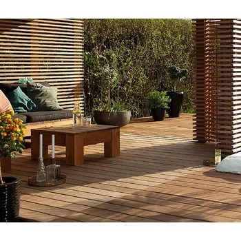 Terasové prkno ASKO Terasová prkna LOURO GAMELA 21 × 145 × 2150 mm | jemně rýh. / hladká | FSC®