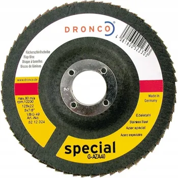 Brusný kotouč Lamelový brusný kotouč 180 mm, zrnitost 40 DRONCO