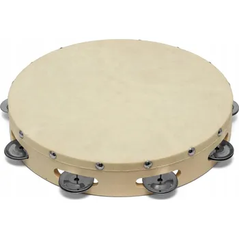 Perkuse GROOVE TE-128H tamburína s blánou 12" (8 párů činelků)