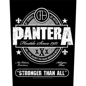 Nášivka Merch Pantera: Zádová Nášivka Stronger Than All 2020