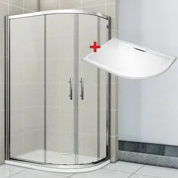 WellMall NATALI HARD 120x90 Grape Levý Sprchový kout asymetrický