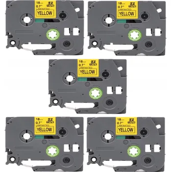 Pásek do tiskárny Páska pro Brother TZe-641 18 mm x 8 m žlutá, sada 5 ks pásek TZE641