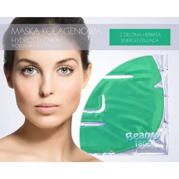 Pleťová maska Beautyface Energetizující Kolagenová Maska s Zeleným Čajem a Vitamíny