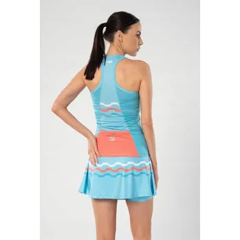 Podprsenka CYKLISTICKÝ TOP S PANELOVÝM STŘIHEM PRESS BLUE L