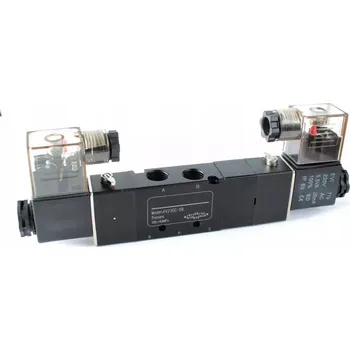 Ventil Pneumatický elektromagnetický ventil 5/3 1/4 STOP ventil pro válce