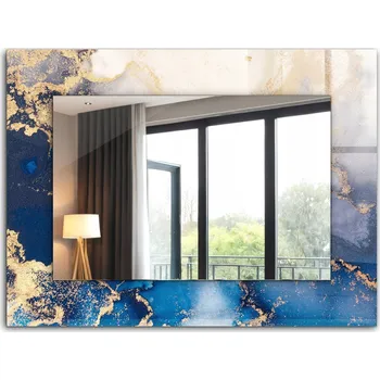 Zrcadlo Zrcadlo s potiskem XXL 80x60 cm - Abstraktní umění