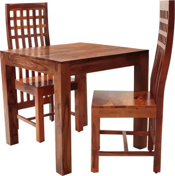 Jídelní set Jídelní set pro 2 osoby z indického masivu palisandr